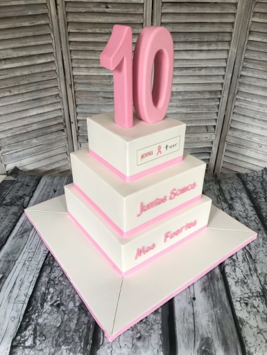 tarta para eventos, tarta gala contra el cancer