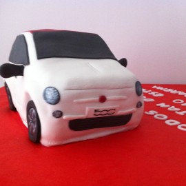  Tarta Fiat 500 3D, tartas personalizadas madrid, tartas decoradas madrid, tartas fondant madrid, tarta coche 3D, tarta cumpleaños