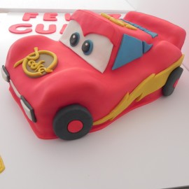  Tarta Rayo Mc Queen, tartas personalizadas madrid, tartas decoradas madrid, tartas fondant madrid, tarta coche 3D, tarta cumpleaños