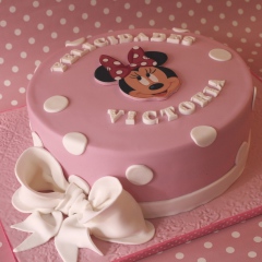 Tarta Minnie Mouse, tartas disney, tartas infantiles, tartas personalizadas madrid, tartas decoradas madrid, tartas fondant madrid, 