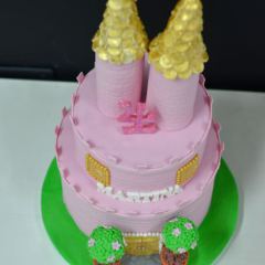 Tarta Castillo de Princesas, Tartas personalizadas madrid, Tartas decoradas madrid, tartas fondant madrid, thecakeproject, Reposteria Creativa, tartas infantiles, tartas cumpleaños,