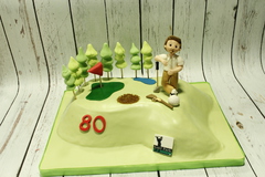 Tarta campo dde Golf; Tartas personalizadas madrid, Tartas decoradas madrid; Tartas fondant madrid; tartas deportes; tartas golf; tartas cumpleaños; ThecakeProject; Repostería Creativa
