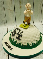 Tarta golf, tartas decoradas madrid, tartas fondant madrid, tartas personalizadas madrid