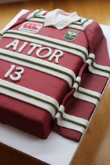 Tartas  personalizadas madrid, tartas decoradas madrid, tartas fodant madrid, tarta rugby, tarta camiseta rugby,  tarta cumpleaños, Repostería creativa.