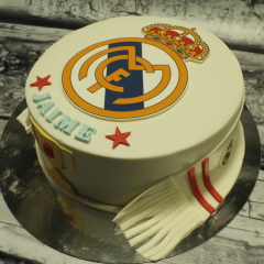 Tarta Futbol, tarta Real Madrid, tarta cumpleaños, tartas personalizadas madrid, tartas fondant madrid