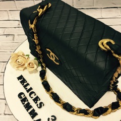 Tartas personalizadas madrid, tartas decoradas madrid, tartas fondant madrid, tartas infantiles, tartas cumpleaños, Tarta Bolso Chanel 3D, TheCakeProject, Repostería Creativa