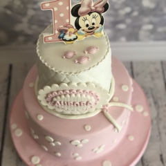 tartas personalizadas madrid, tartas fondant, tartas infantiles, tartas cumpleaños, Tarta minnie mouse