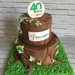 Tarta empresa, tarta logo, tarta aniversario, tarta corporativa, tarta Biocentro, Tarta Inauguracion