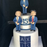 tarta logotipo, tarta corporativa, tarta empresa, tarta aniversario, tarta axis