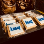 galletas Knauf, galletas empresa, galletas promocionales, galletas aniversario, galletas logotipo,